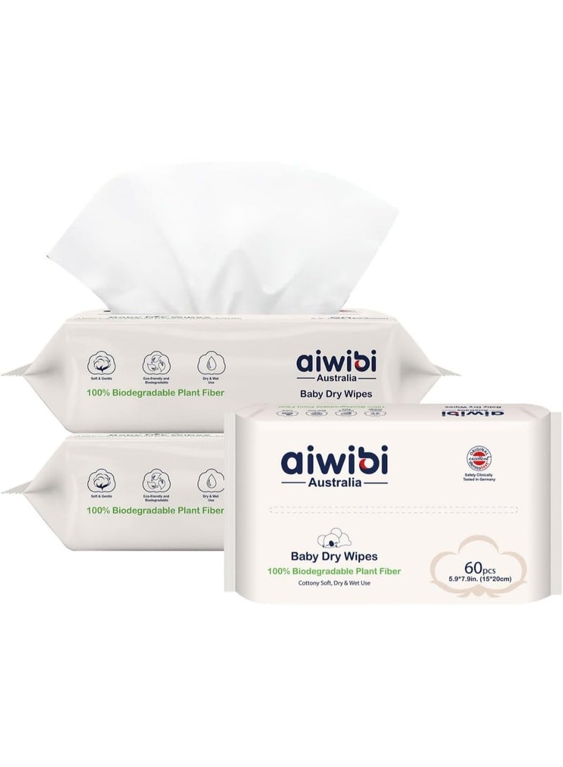 aiwibi Baby Dry Tissues – 100% Plant-Based & Chemical-Free - Image 1
